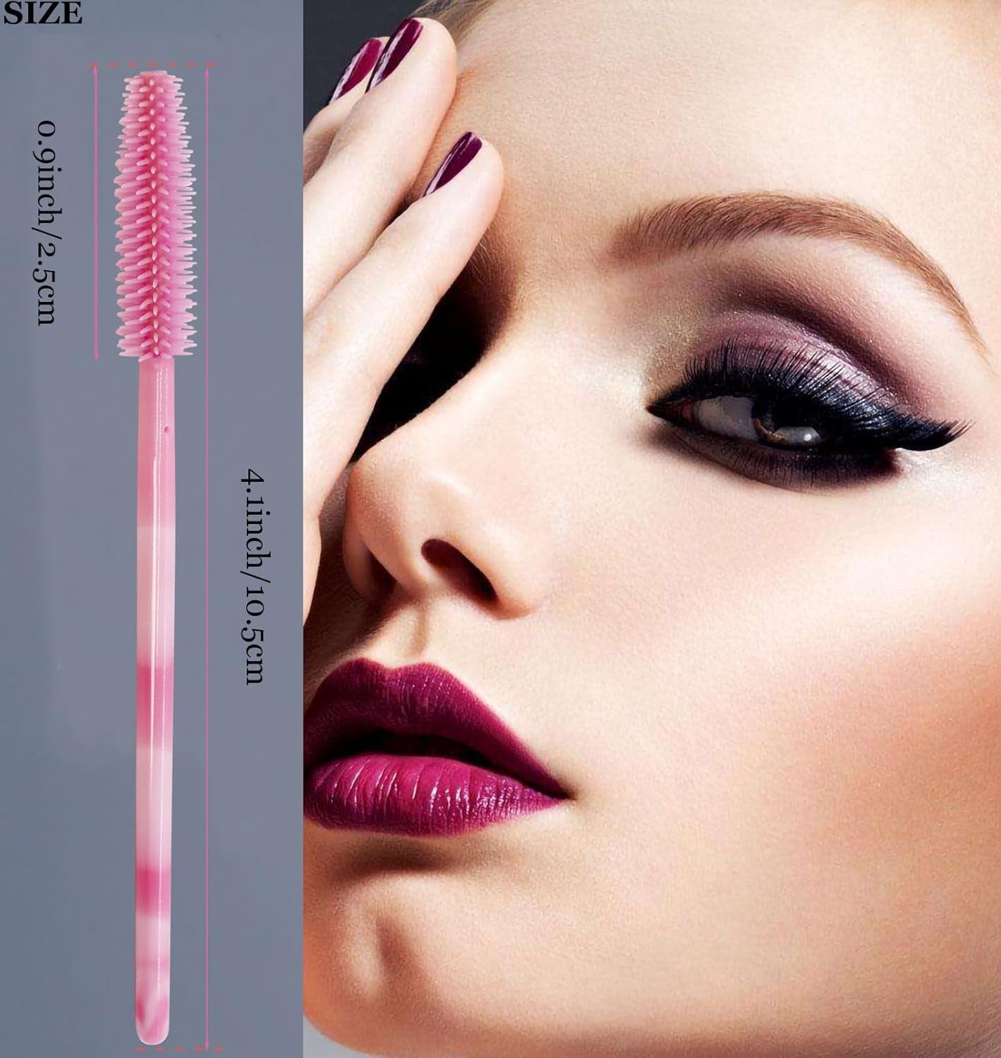 100PCS Disposable Makeup Tools Kit Mascara Wands Mascara Spoolies Disposable Lip Applicators Liner Brushes Makeup Tools for Women Girls Salon Beauty Cosmetic Make up Tool